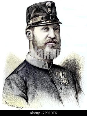 Ernst August, Kronprinz von Hannover, 3. Herzog von Cumberland und Teviotdale, Ernest Augustus William Adolphus George Frederick, 1845 - 1923, Historisch, digitale Restaurantreproduktion von einer Vorlage aus dem 19. Hundert Stockfoto