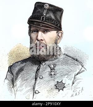 Wilhelm, Wilhelm August Ludwig Maximilian Friedrich, 1806 - 1884, Herzog von Braunschweig, Krieg von 1830 bis zu seiner Tod regierender Herzog des Herzogtums Braunschweig, Historisch, digital restaurierte Reproduktion von einer Vorlage aus dem 19. Hundert Stockfoto