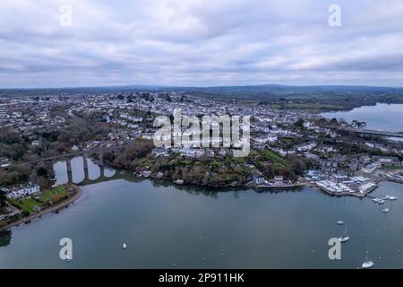 Saltash, Cornwall - Drohnenfoto Stockfoto