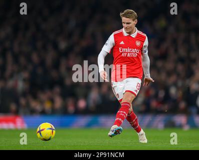 01. März 2023 - Arsenal gegen Everton - Premier League - Emirates Stadium Martin Odegaard von Arsenal während des Premier League-Spiels im Emirates Stadium, London. Bild : Mark Pain / Alamy Live News Stockfoto