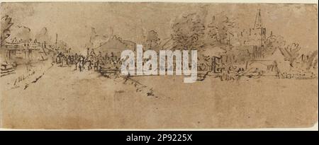Blick auf Diemen (1655 - ca. 1655) von Rembrandt Stockfoto