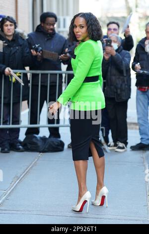 New York, New York, USA. 9. März 2023. Kerry Washington für Promi-Kandidaten - DONNERSTAG, New York, NY, 9. März 2023. Kredit: Kristin Callahan/Everett Collection/Alamy Live News Stockfoto
