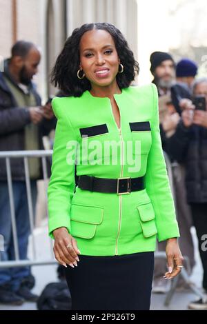 New York, New York, USA. 9. März 2023. Kerry Washington für Promi-Kandidaten - DONNERSTAG, New York, NY, 9. März 2023. Kredit: Kristin Callahan/Everett Collection/Alamy Live News Stockfoto