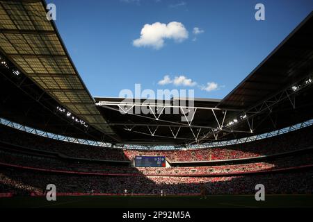 Wembley Stadium während der letzten Etappen des Spiels - England gegen Nigeria, International Friendly, Wembley Stadium, London - 2. Juni 2018. Stockfoto