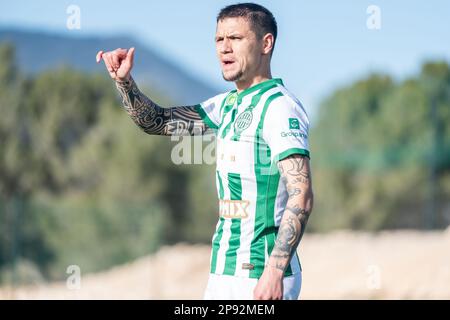 La Nucia, Spanien – 16. Januar 2023. Ferencvaros Mittelfeldspieler Muhamed Besic während der Club-freundlichen Ferencvaros gegen Viktoria Plzen (0-0). Stockfoto