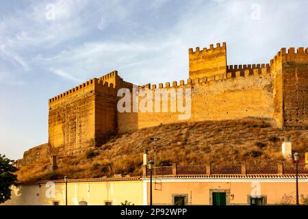 Die maurische Alcazaba oder Festung im Zentrum von Guadix eine Stadt in der Provinz Granada in Andalusien im Süden Spaniens. Stockfoto