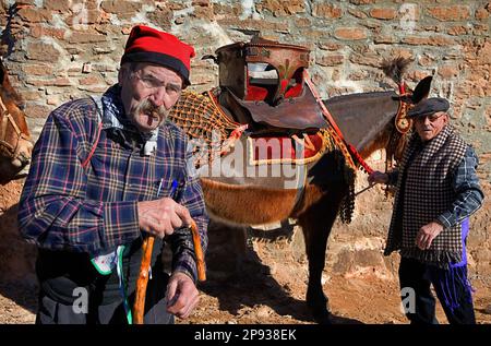 "Festa Dels Traginers´, fest der Muleteer in Balsareny. Comarca del Bages. Eix del Llobregat, Katalonien, Spanien. Stockfoto