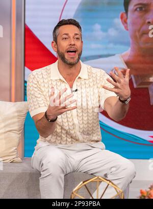 Miami, Vereinigte Staaten Von Amerika. 09. März 2023. MIAMI, FL-MÄRZ 10: Schauspieler Zachary Levi wird während der Despierta America Morgenshow am 10. März 2023 in Miami, Florida, gesehen. (Foto: Alberto E. Tamargo/Sipa USA) Guthaben: SIPA USA/Alamy Live News Stockfoto