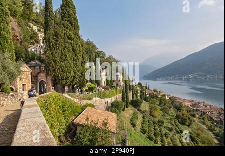 Schweiz, Tessin Kanton, Morcote, Luganer See Stockfoto