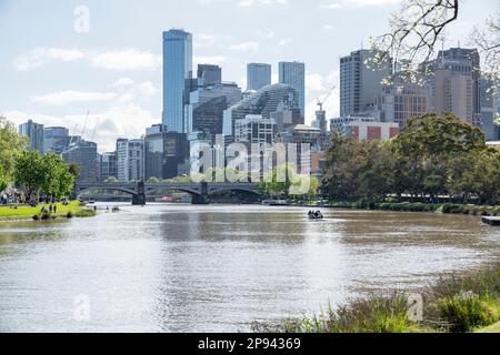 Birrarung Marr, Yarra Riverbank, Melbourne, Victoria, Australien Stockfoto