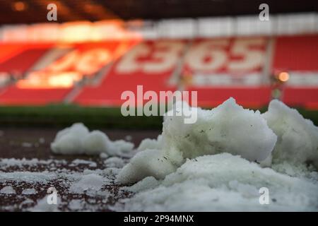 Allgemeiner Blick auf das bet365. Stadion vor dem Sky Bet Championship-Spiel Stoke City vs Blackburn Rovers im bet365 Stadium, Stoke-on-Trent, Großbritannien, 10. März 2023 (Foto: Ben Roberts/News Images) Stockfoto