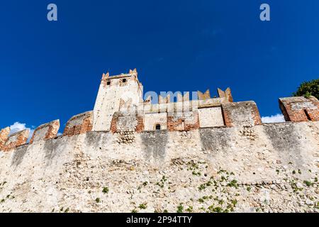 Burg Scaligero, Castello Scaligero, Baujahr 1620, Malcesine, Gardasee, Italien, Europa Stockfoto