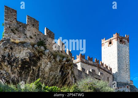 Burg Scaligero, Castello Scaligero, Baujahr 1620, Malcesine, Gardasee, Italien, Europa Stockfoto