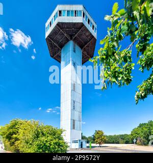 Bayerischer Turm, ehemalige Grenze, Grüner Gürtel, Aussichtsturm, Zimmerau, Sulzdorf an der Lederhecke, Deutschland, Europa, Stockfoto