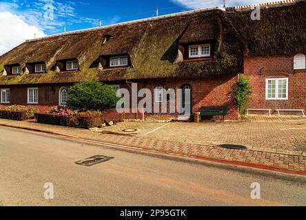 Strohhaus, Westerland, Insel Sylt Stockfoto