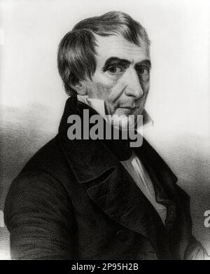 William Henry HARRISON ( 1773 - 1841 ) , 9. Präsident der Vereinigten Staaten vom 4. März 1841 bis 4. April 1841 . Presidente della Repubblica - USA - Rituto - Portrait - Cravatta - Krawatte - Halsband - colletto - VEREINIGTE STAATEN - UNITI --- Archivio GBB Stockfoto