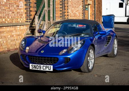 2009 Lotus Elise R „SN09 CPU“ wird am 26. Februar 2023 im Bicester Heritage Centre ausgestellt. Stockfoto