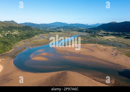 Biosphärenreservat Urdaibai, Mündung des Flusses Oka, Region Gernika-Lumo, Provinz Biskaya, Baskenland, Spanien Stockfoto