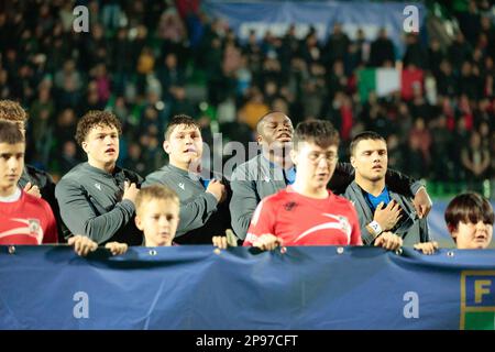 Treviso, Italien. 10. März 2023. Italien U20 - Italien gegen Wales, Rugby Six Nations-Spiel in Treviso, Italien, März 10 2023 Kredit: Independent Photo Agency/Alamy Live News Stockfoto