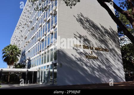 Brasília, Bundesbezirk, Brasilien – 03052023: Brasilianisches Ministerium für Landwirtschaft und Viehzucht. Stockfoto