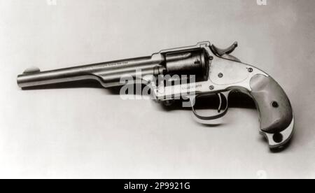 Die Waffe des westlichen Gesetzlosen JESSE JAMES ( Jesse Woodson James 1847 - 1882 ) - Selvaggio WEST - epopea del - FUORILEGGE - Bandito - Pistole - Pistole - arma - Revolver --- Archivio GBB Stockfoto