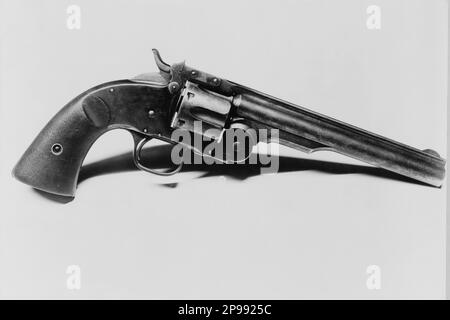 Die Waffe des westlichen Gesetzlosen JESSE JAMES ( Jesse Woodson James 1847 - 1882 ) - Selvaggio WEST - epopea del - FUORILEGGE - Bandito - Pistole - Pistole - arma - Revolver --- Archivio GBB Stockfoto