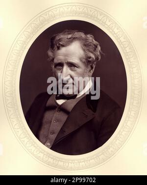 Der schottische Erfinder und Ingenieur JAMES HALL NASMYTH ( 1808 - 1890 ), Berühmt für seine Entwicklung des Dampfhammers - Nasmith - foto Storiche - foto storica - INGENIERE - INGENIERIA - Portrait - Rituto - SCOZIA - SCHOTLAND - Krawatte - Cravatta - Basette - Uomo anziano vecchio - Älterer Mann - INVENTORE - GROSSBRITANNIEN ---- Archivio GBB Stockfoto