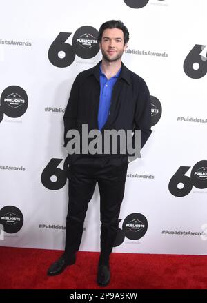 Beverly Hills, Kalifornien, USA 10. März 2023 der Schauspieler Ethan Peck nimmt am 10. März 2023 an den 60. Annual International Cinematographers Guild Publicists Awards im Beverly Hilton Hotel in Beverly Hills, Kalifornien, USA Teil. Foto: Barry King/Alamy Live News Stockfoto