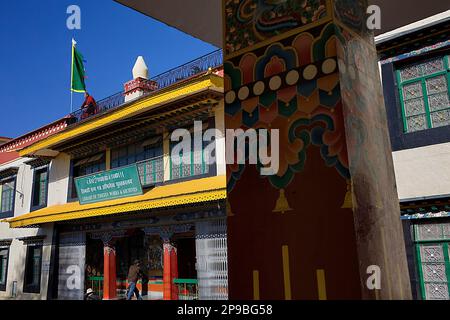 Bibliothek des tibetischen Werke und Archive, Dharamsala Himachal Pradesh Zustand, Indien, Asien Stockfoto