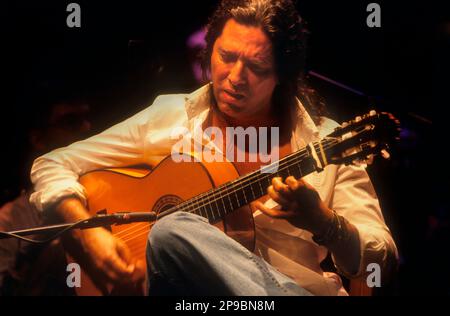 Tomatito (José Fernández Torres). Flamenco-Gitarrist. Man. La Maestranza Theater. Sevilla, Andalusien, Spanien Stockfoto