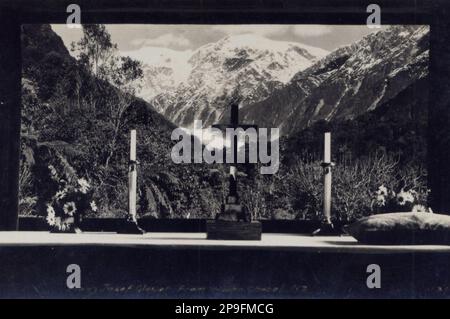 Franz-Josef-Gletscher, Westland, Neuseeland, ca. 1920 Stockfoto