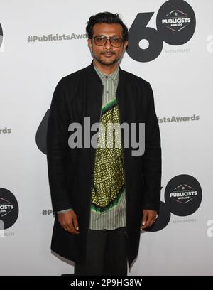 10. März 2023, Beverly Hills, Kalifornien, USA: Utkarsh Ambudkar nimmt an den jährlichen Publizistenpreisen der International Cinematographers Guild 60. Teil. (Kreditbild: © Billy Bennight/ZUMA Press Wire) NUR REDAKTIONELLE VERWENDUNG! Nicht für den kommerziellen GEBRAUCH! Stockfoto