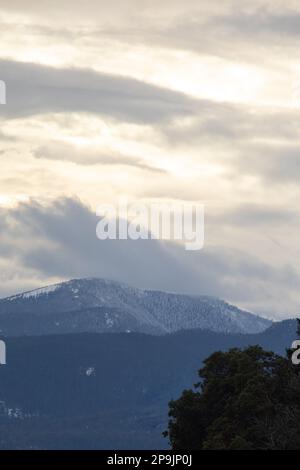 Wolken über Vancouver Island Stockfoto