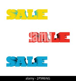 Angebot 3D Text Stock Vektor