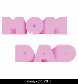 Mama, Papa Stock Vektor