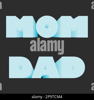 Mama, Papa Stock Vektor