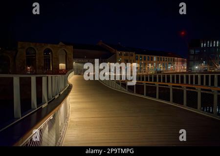 Bad in der Nacht Stockfoto