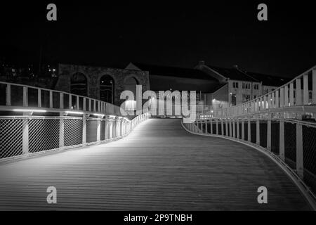 Bad in der Nacht Stockfoto