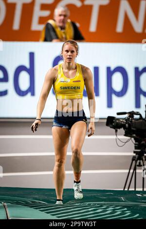 Istanbul, Türkei, 4. März 2023. Michaela Meijer aus Schweden nimmt an der Europameisterschaft der Leichtathletik 2023 - Tag 2 in der Atakoy Arena in Istanbul, Türkei, im Pole Vault Women Final Teil. 4. März 2023. Kredit: Nikola Krstic/Alamy Stockfoto