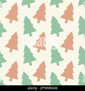 Dreiecksmuster, weihnachtskulisse. Grafische geometrische grüne Textur, einfache Formschmuck für Tapeten. Textil- und Geschenkpapierdesign. Weihnachtsdruck für Stoff. Nahtlose Vektorstruktur Stock Vektor