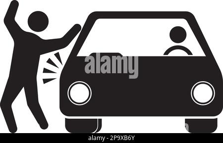 Entwurf einer Vektorvorlage für das Symbol der Unfallversicherung Stock Vektor