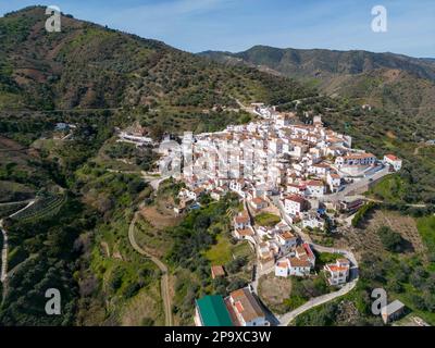 Gemeinde Cutar in der Region Axarquia in Malaga, Spanien Stockfoto