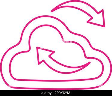 Symbol für Cloud-Einstellungen. Schönes Design und vollständig editierbare Vektor für kommerzielle, Printmedien, Web oder jede Art von Design-Projekte. Stock Vektor
