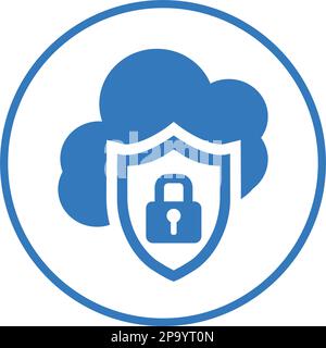 Sicherheit, Symbol für Cloud-Schutz. Schönes Design und vollständig editierbare Vektor für den kommerziellen Einsatz, gedruckte Dateien und Präsentationen, Werbematerialien Stock Vektor