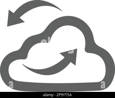Symbol für Cloud-Einstellungen. Schönes Design und vollständig editierbare Vektor für kommerzielle, Printmedien, Web oder jede Art von Design-Projekte. Stock Vektor