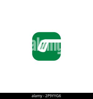 G Golf Logo-Design. Buchstabe G Initiale Stock Vektor