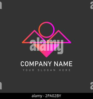 MODERNES NEUES DESIGN FIRMENLOGO FIRMENLOGO DESIGN Stockfoto