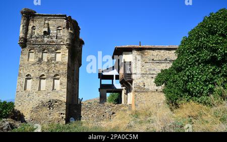 Das Arpaz Bey Mansion in Aydın, Türkei, wurde während der osmanischen Zeit erbaut. Stockfoto