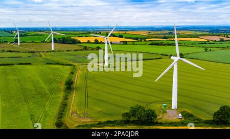 Trimdon Grange Windfarm Stockfoto