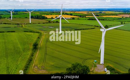 Trimdon Grange Windfarm Stockfoto